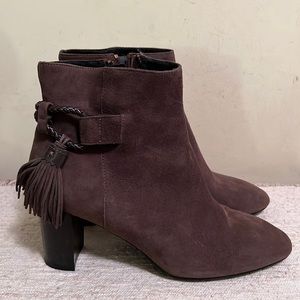 LK Bennett Brown Suede Booties 7.5